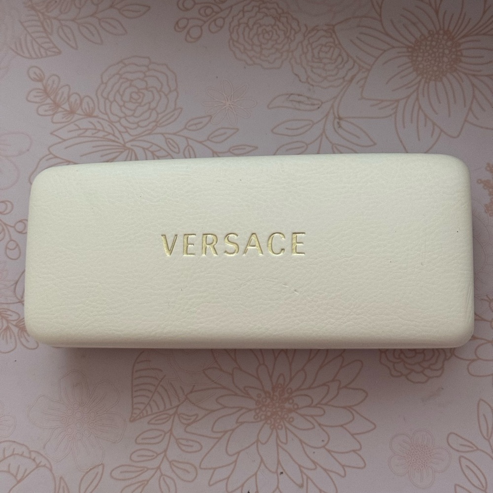 Versace white sunglasses case